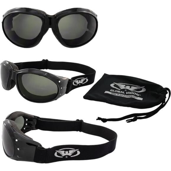 Global Vision Eliminator Deluxe Red Baron Style Padded Riding ATV Dirt Bike - Picture 3 of 14